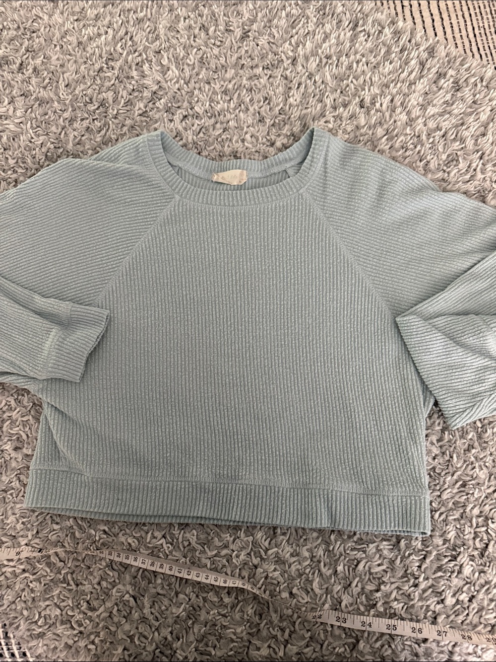Altar'd State Pale Sage Crewneck Ribbed Pullover - Picture 5 of 6
